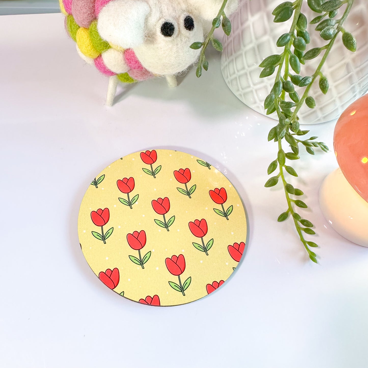Tulip Patterned Coaster