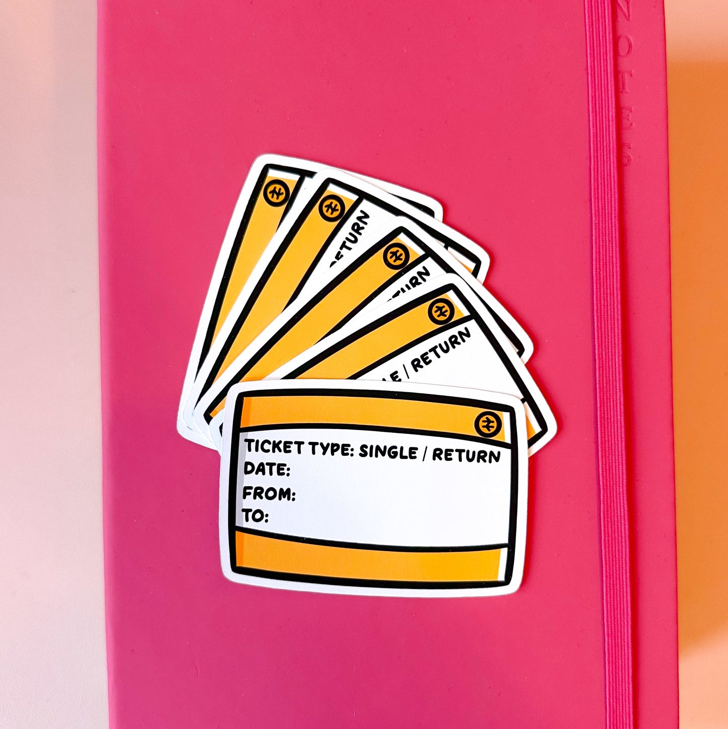 Train Ticket Sticker Pack