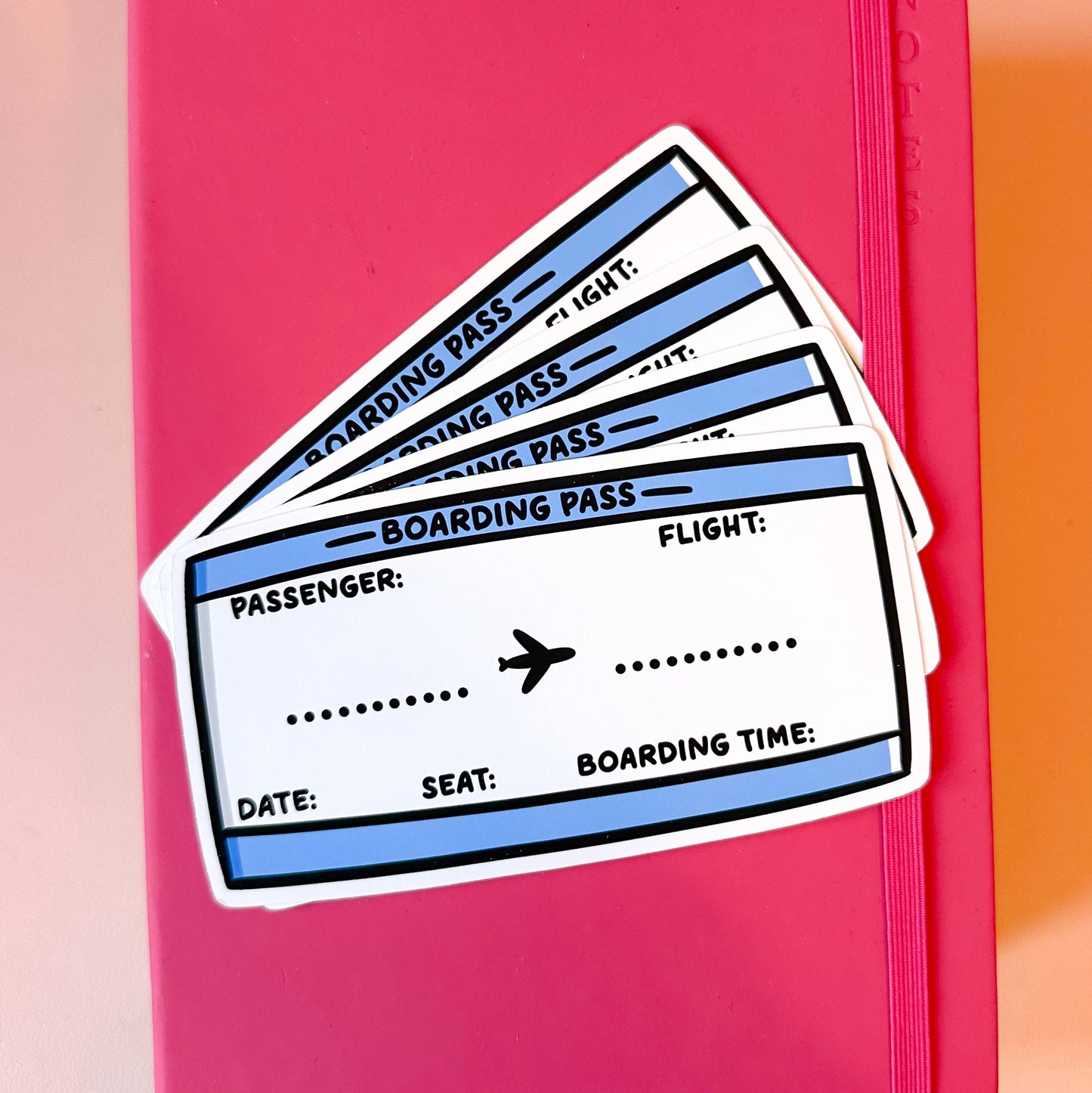 Boarding Pass Sticker Pack