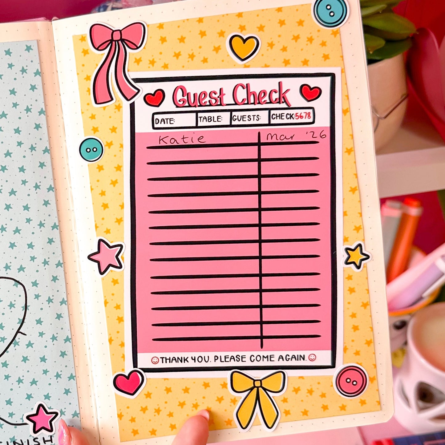 Guest Check Sticker Pack