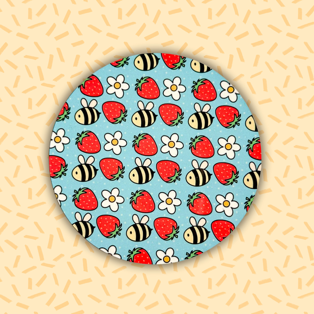 Strawbee Daisy Coaster