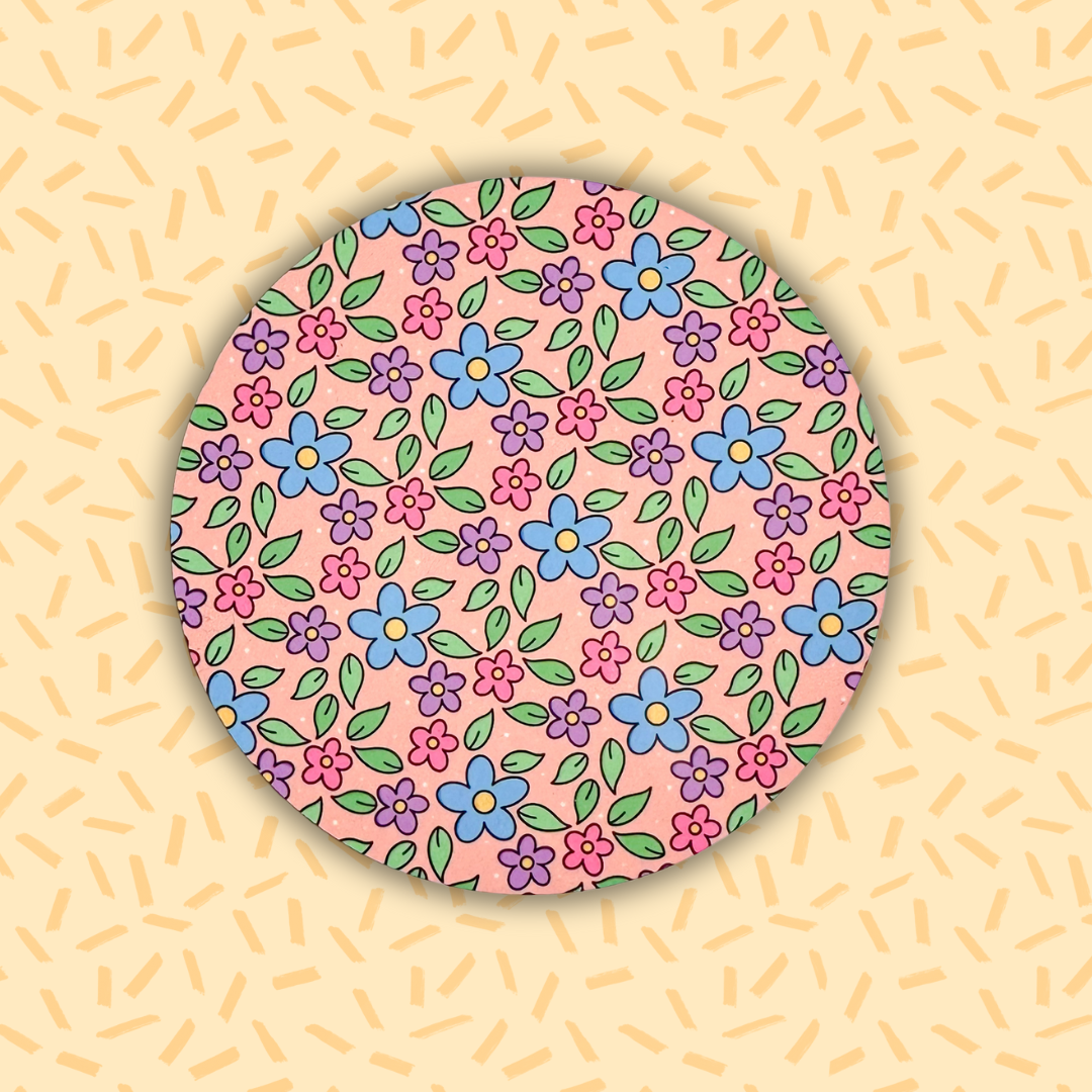 Peachy Floral Coaster