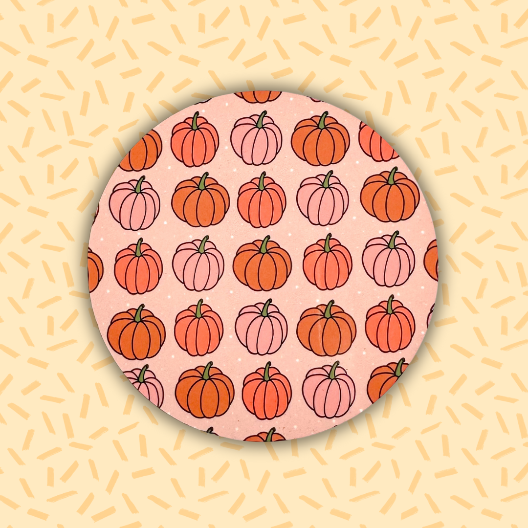 Peachy Pumpkins Coaster