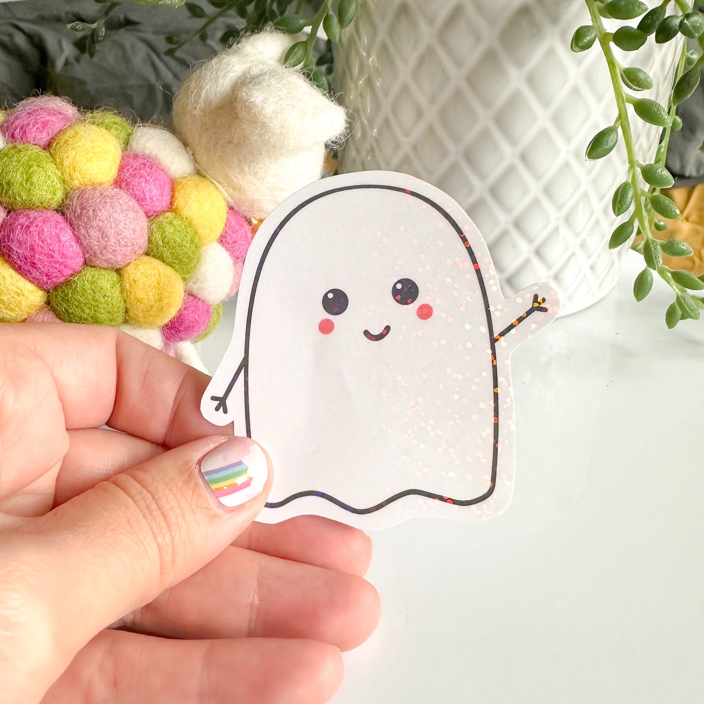 Ghosty Vinyl Die Cut Sticker