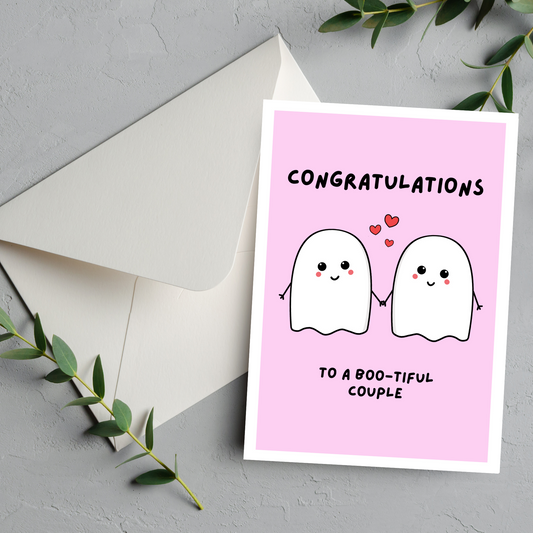 Boo Engagement Card