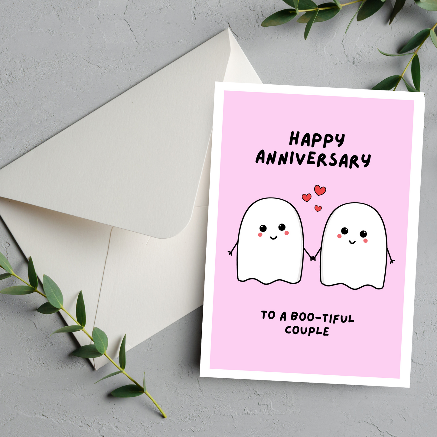 Boo Anniversary Card