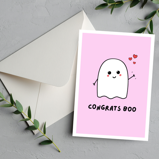 Boo Congratulations Card