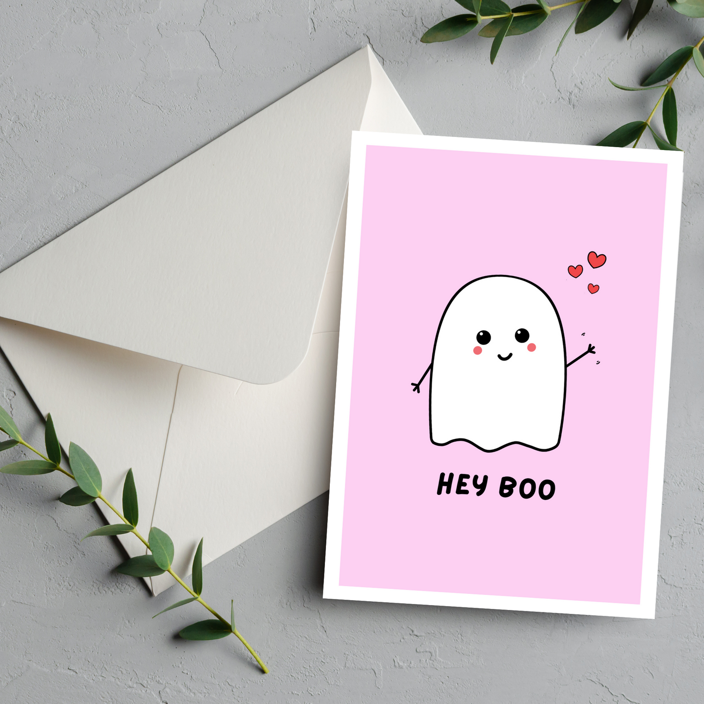 Hey Boo Card