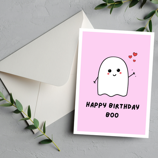 Boo Birthday Card