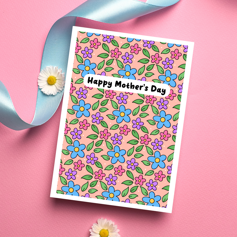 Flower Power Mother's Day Card – Mama Bear Creates