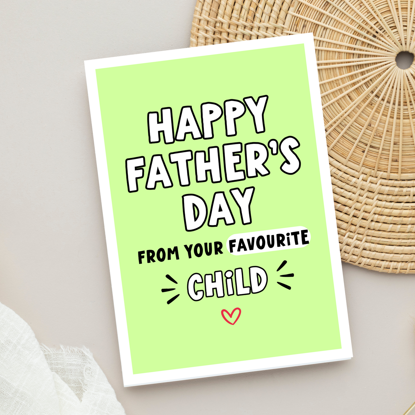 Favourite Child Father's Day Card