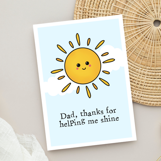Sunshine Father's Day Card
