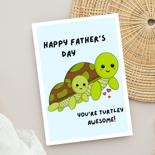 Turtle Father's Day Card