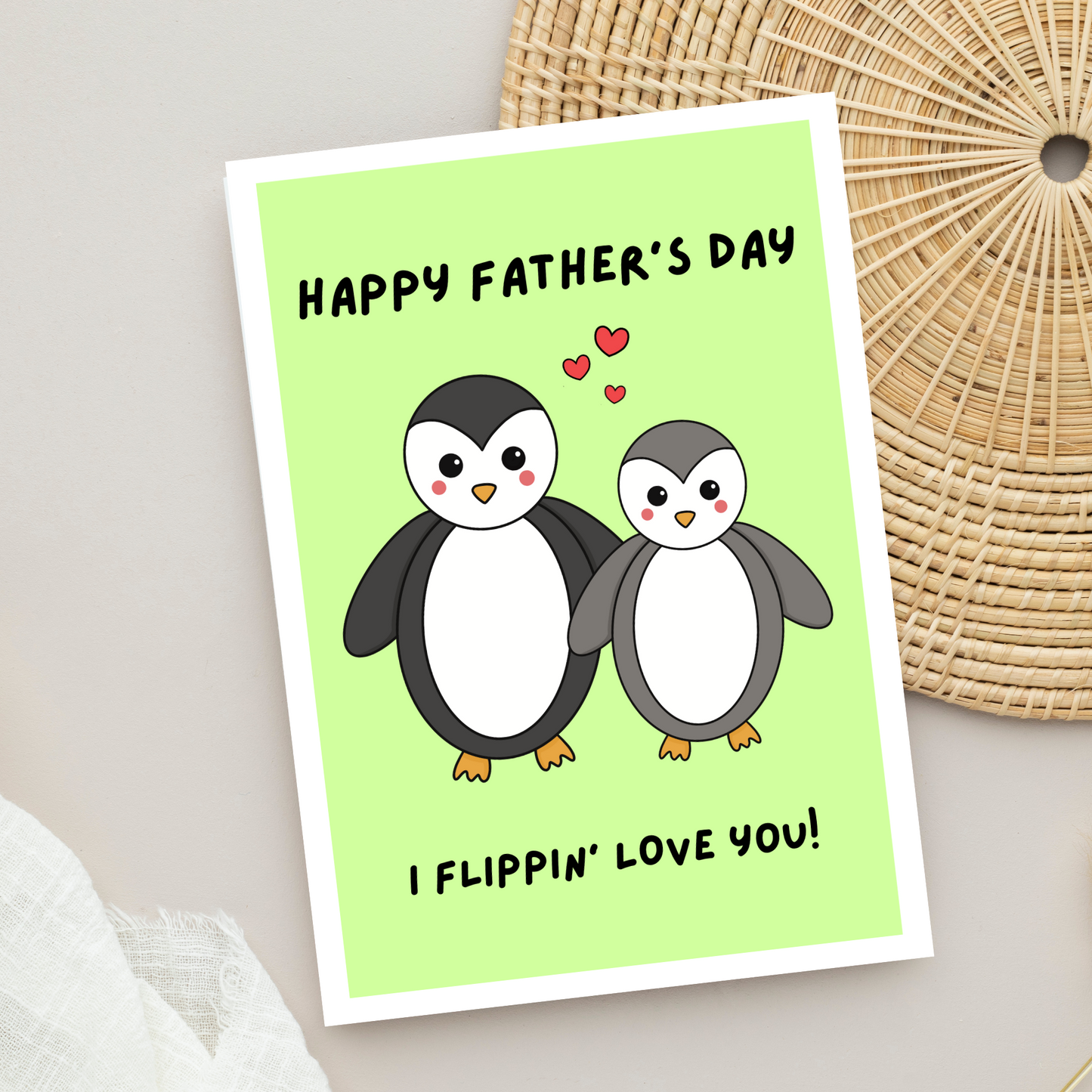 Penguin Father's Day Card