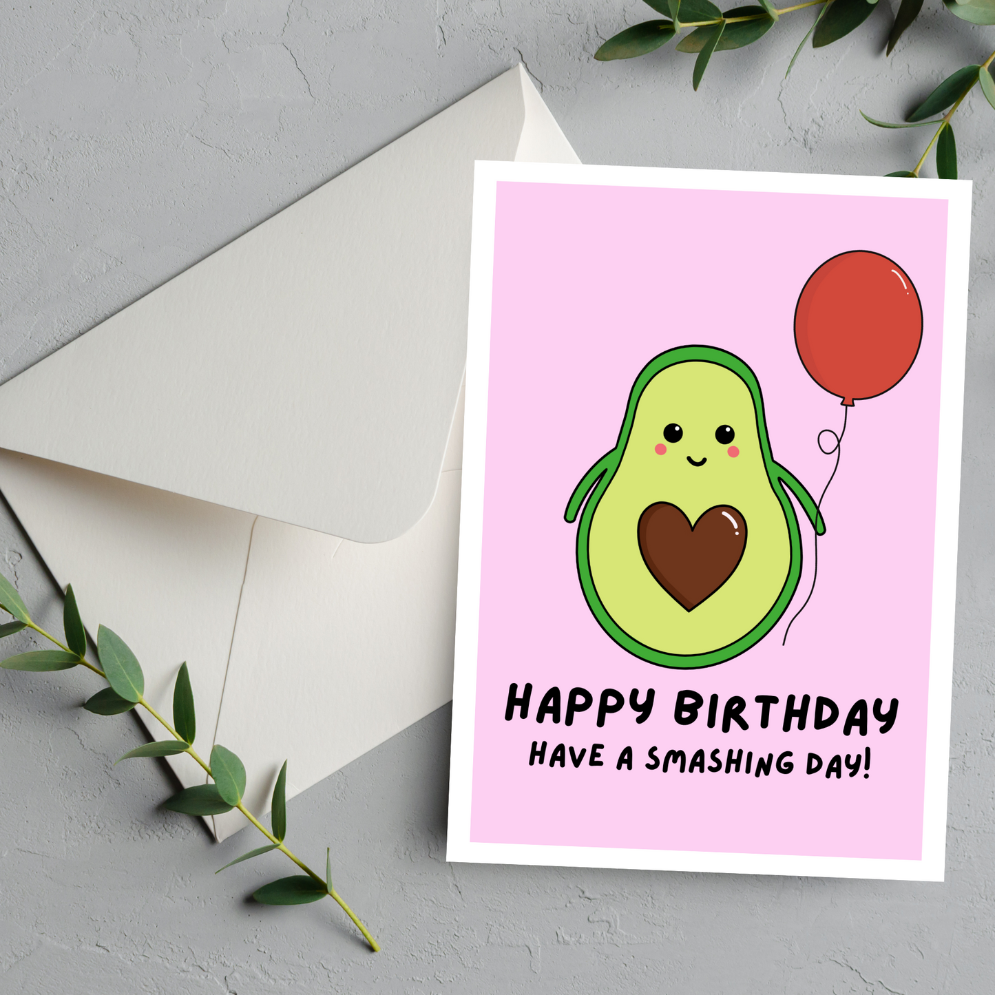 Avocado Birthday Card