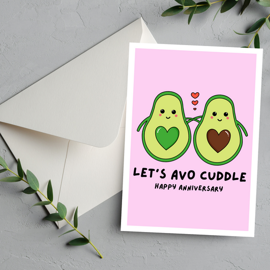 Avocado Anniversary Card