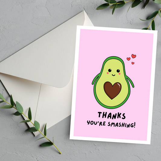 Avocado Thank You Card