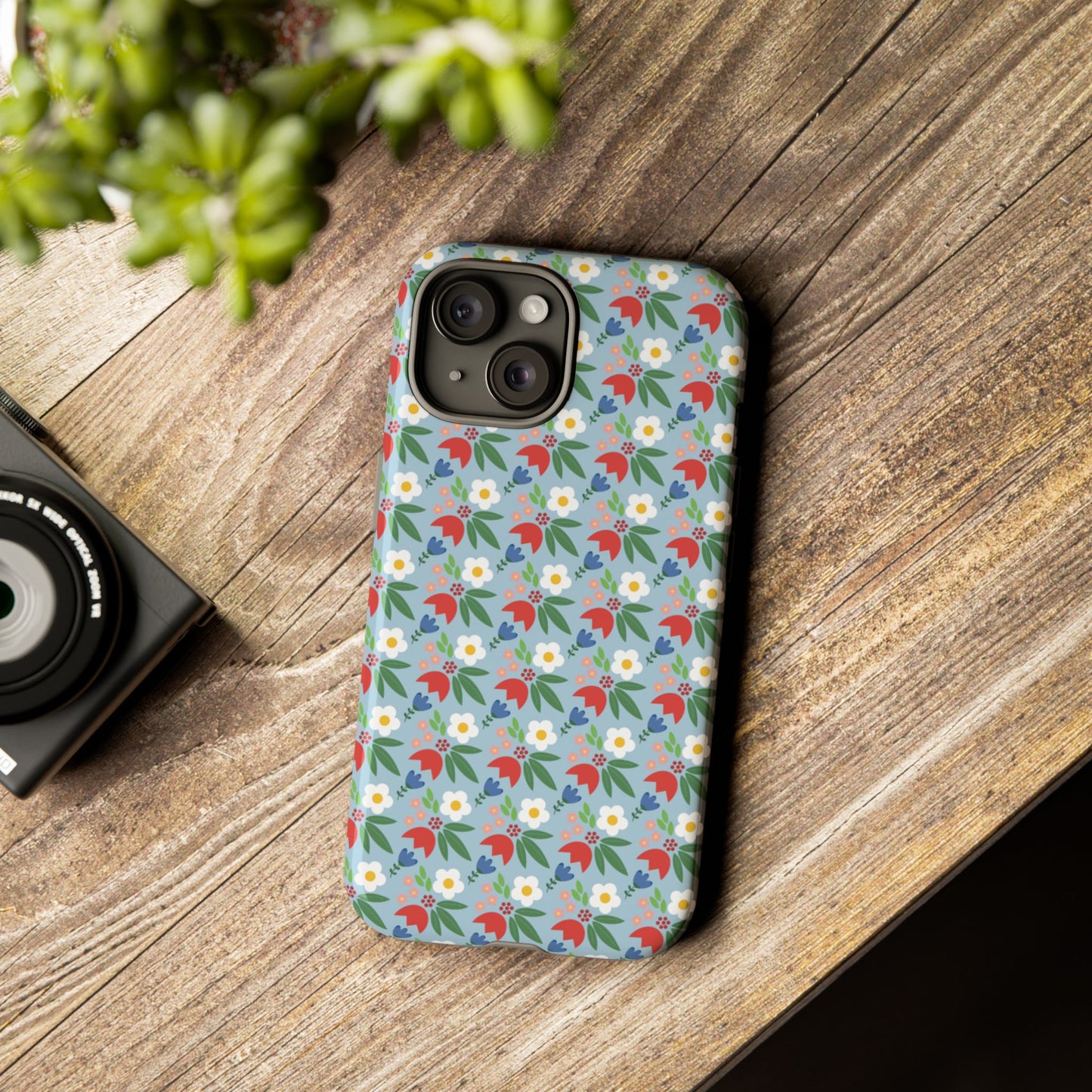 Blue Floral Phone Case