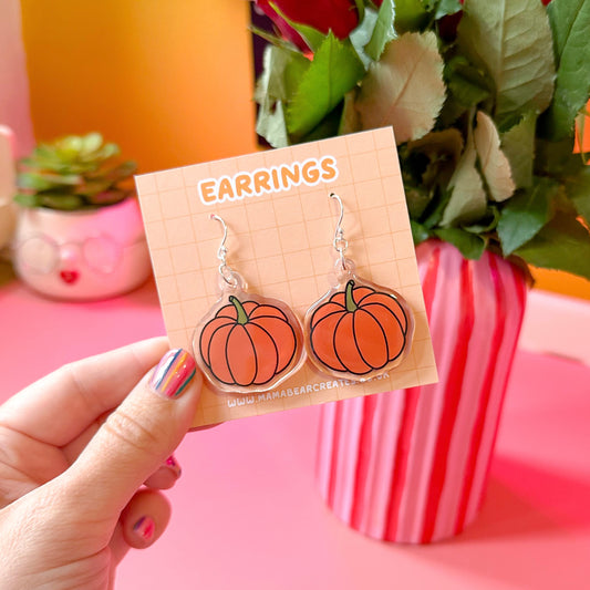 Pumpkin Earrings