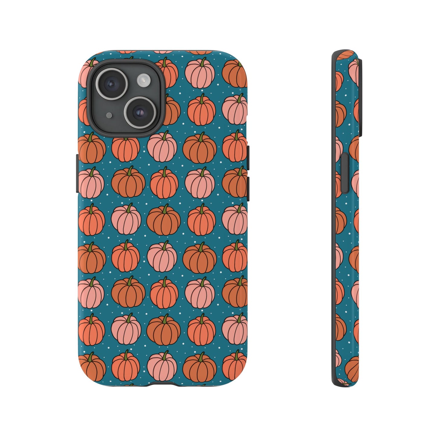 Peachy Pumpkins Phone Case - Teal