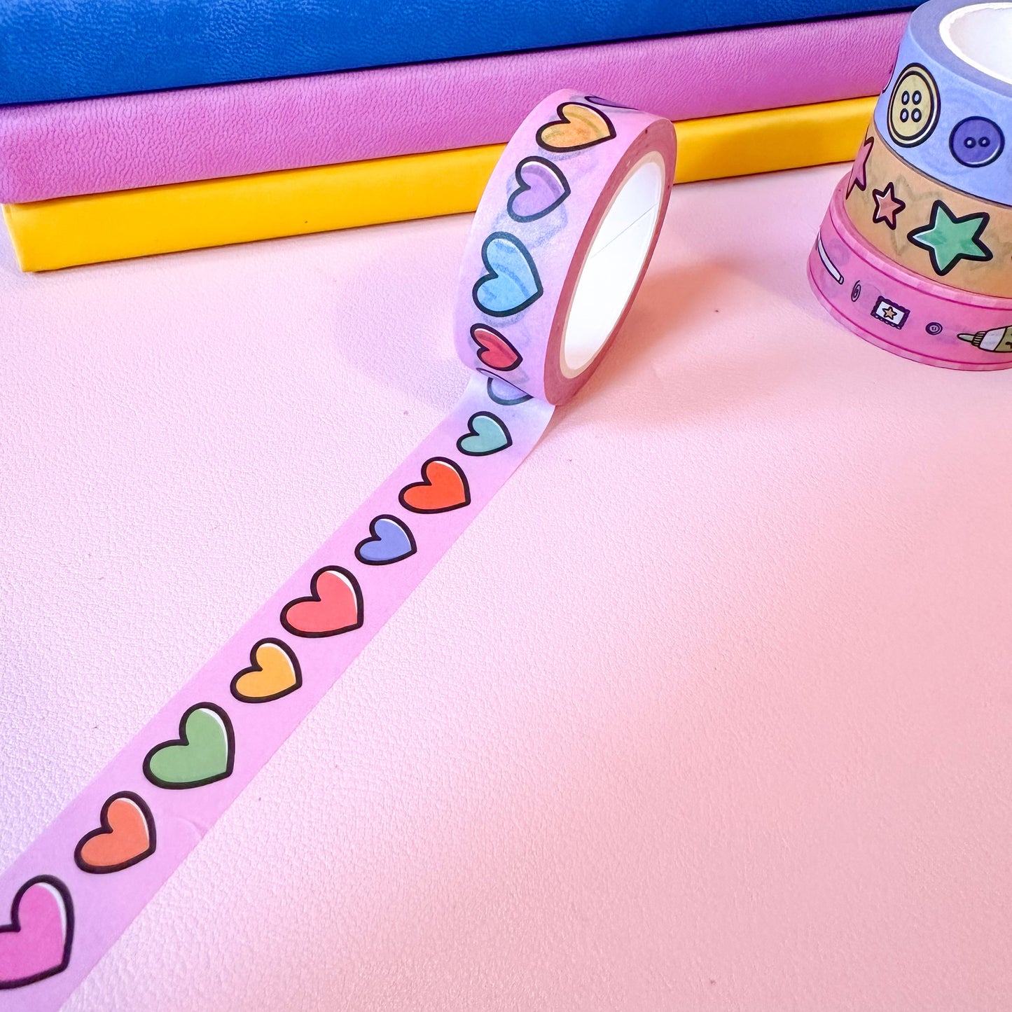Pink Hearts Washi Tape