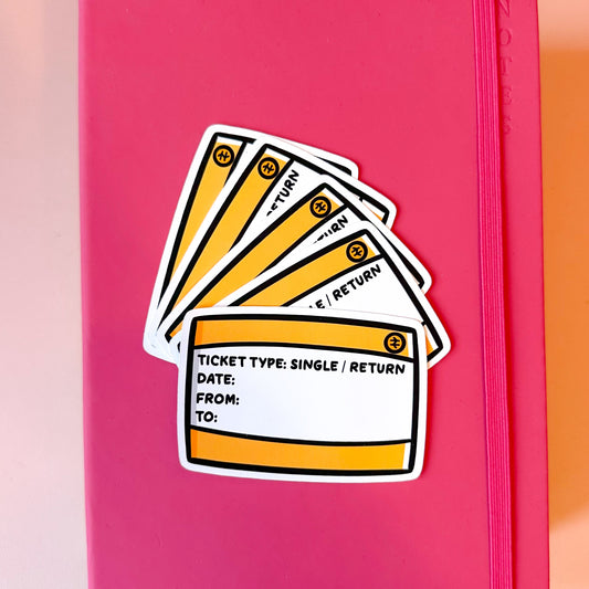 Train Ticket Sticker Pack