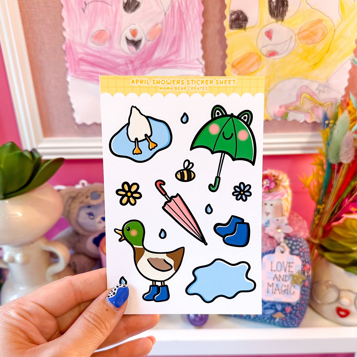 April Showers Sticker Sheet