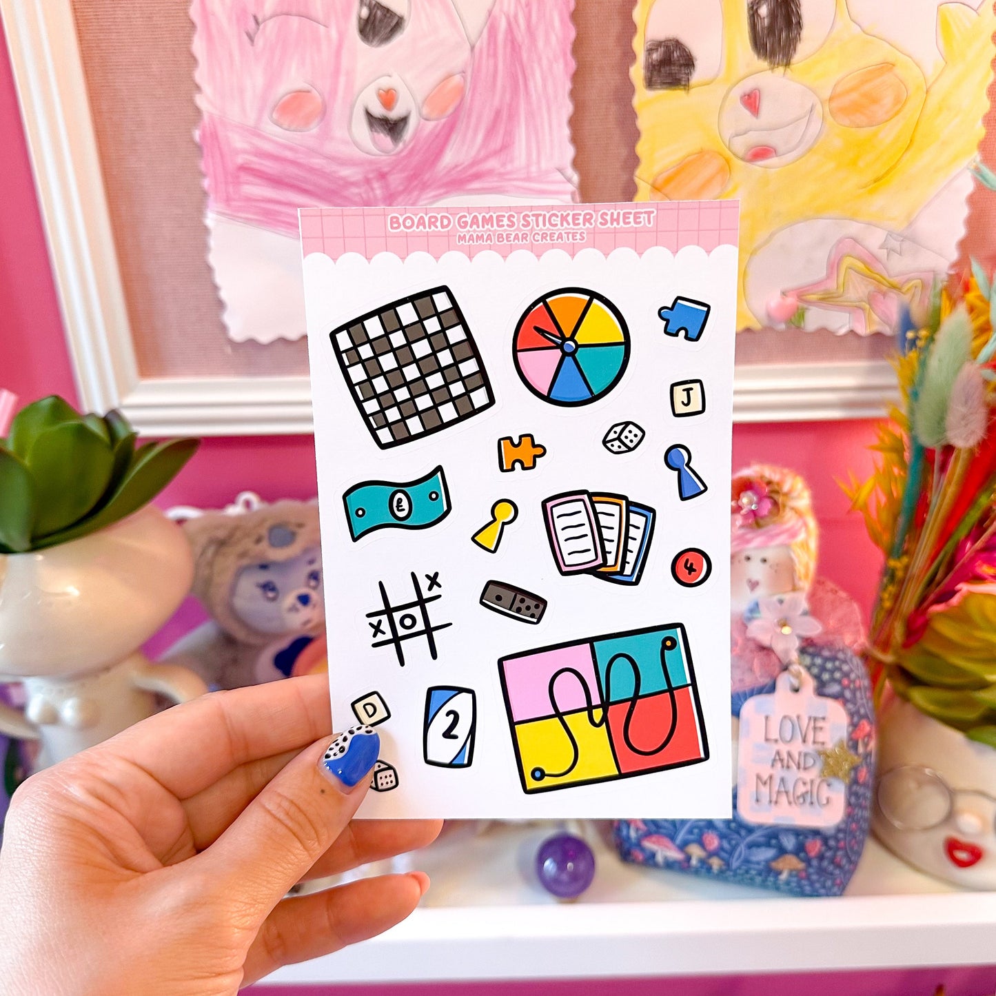 Board Games Sticker Sheet