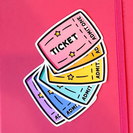 Rainbow Ticket Sticker Pack