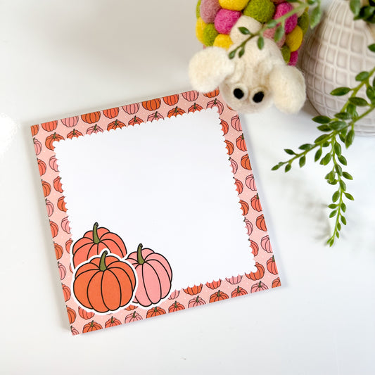 Peachy Pumpkins Large Memo Pad