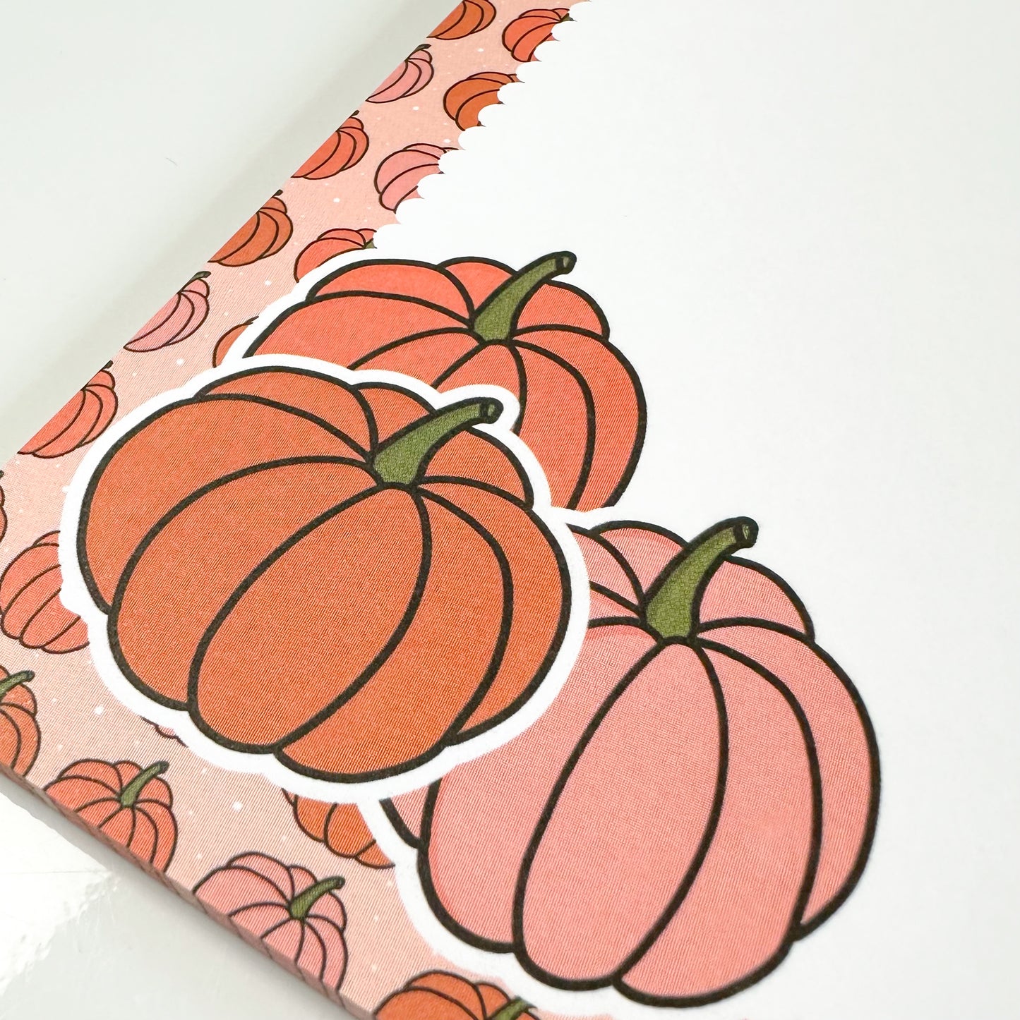 Peachy Pumpkins Large Memo Pad