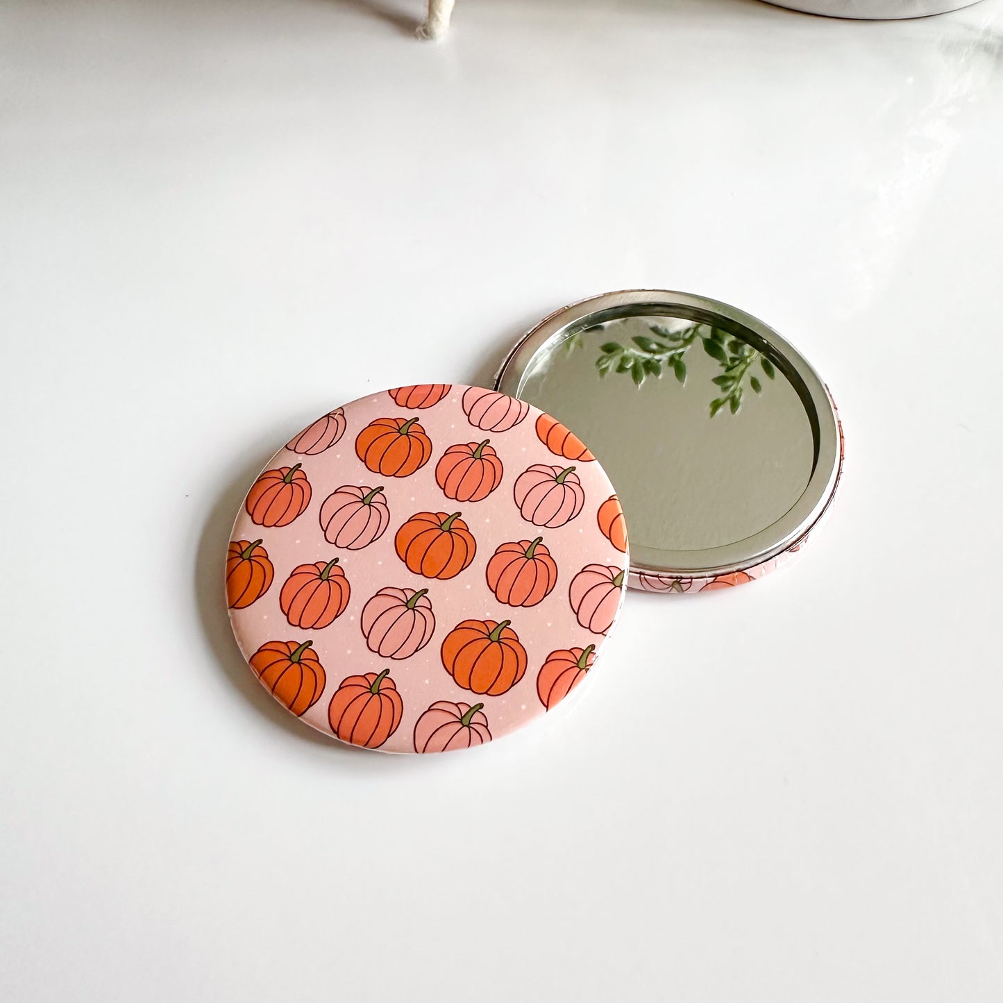 Peachy Pumpkins Pocket Mirror