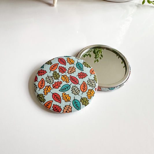 Autumn Leaves Pocket Mirror