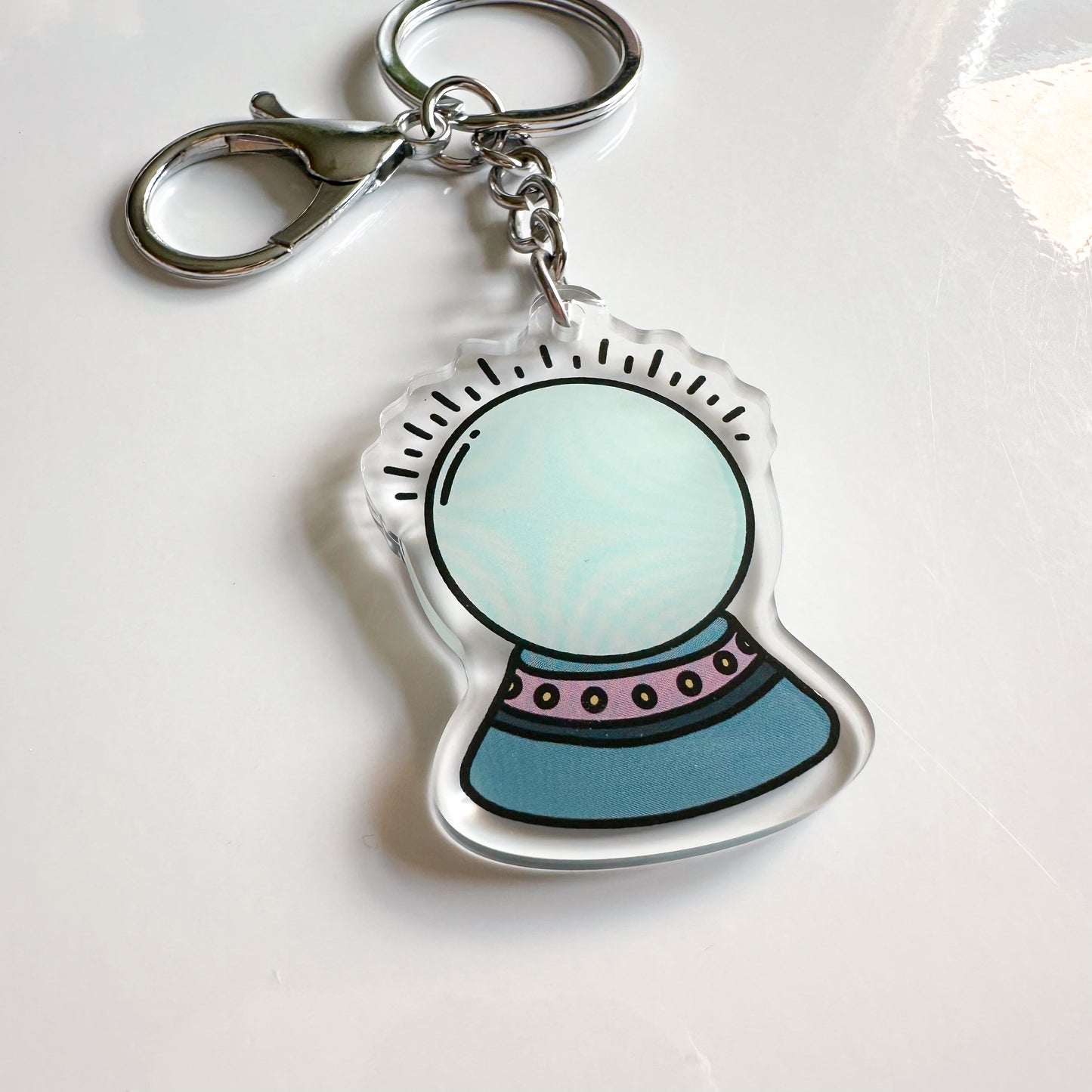 Crystal Ball Keyring