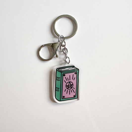 Spell Book Keyring