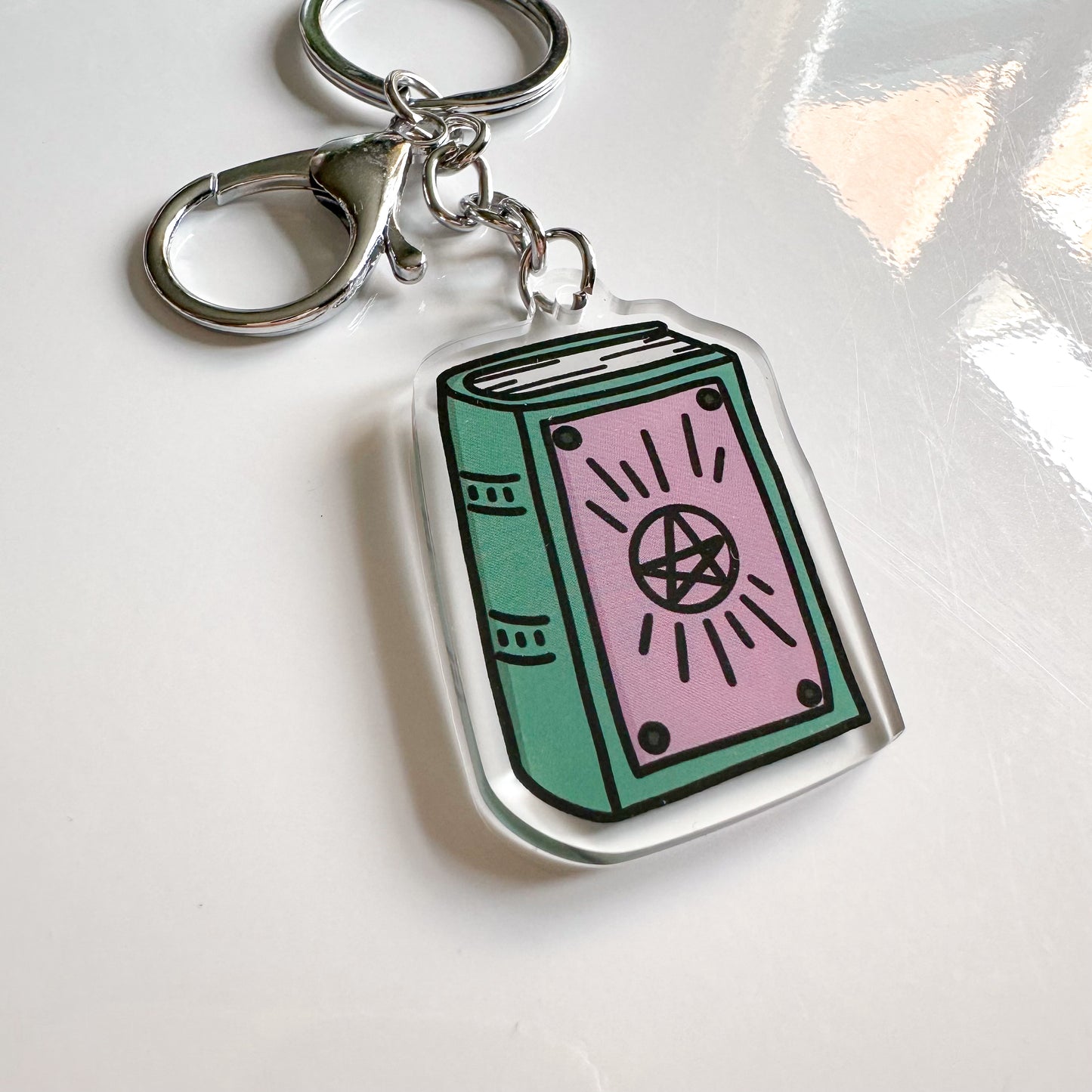 Spell Book Keyring