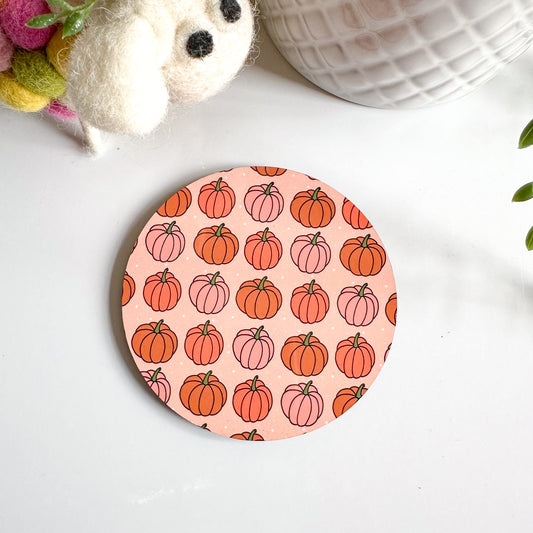 Peachy Pumpkins Coaster