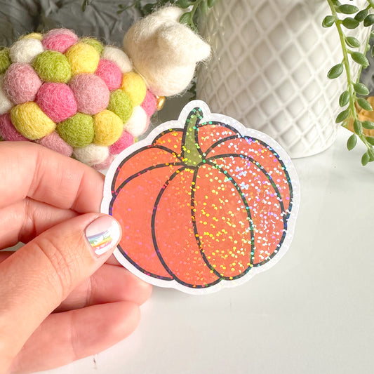 Pumpkin Vinyl Die Cut Sticker