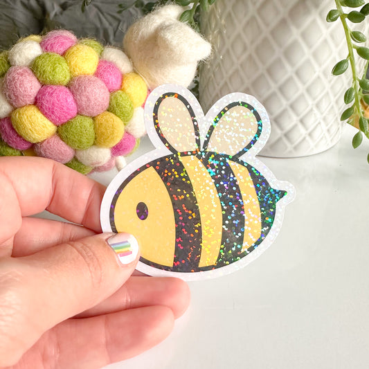 Bee Vinyl Die Cut Sticker