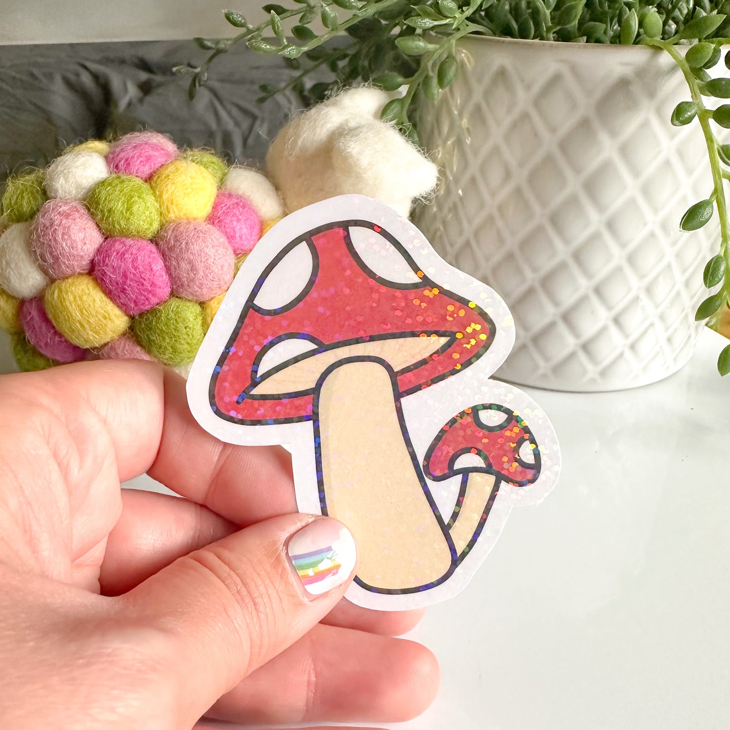 Toadstool Vinyl Die Cut Sticker