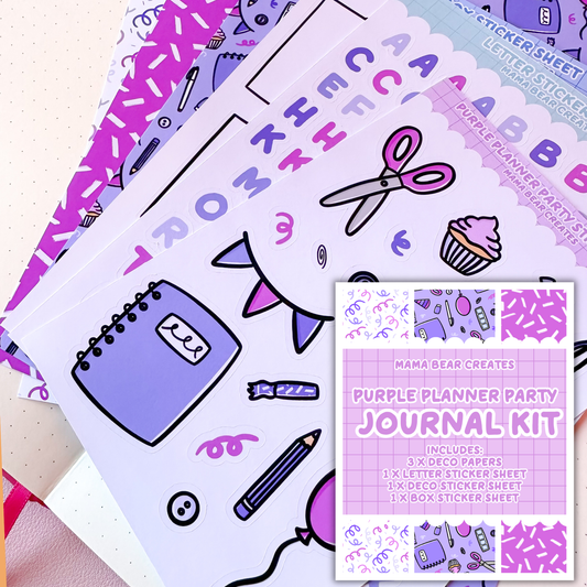 Purple Planner Party Journal Kit