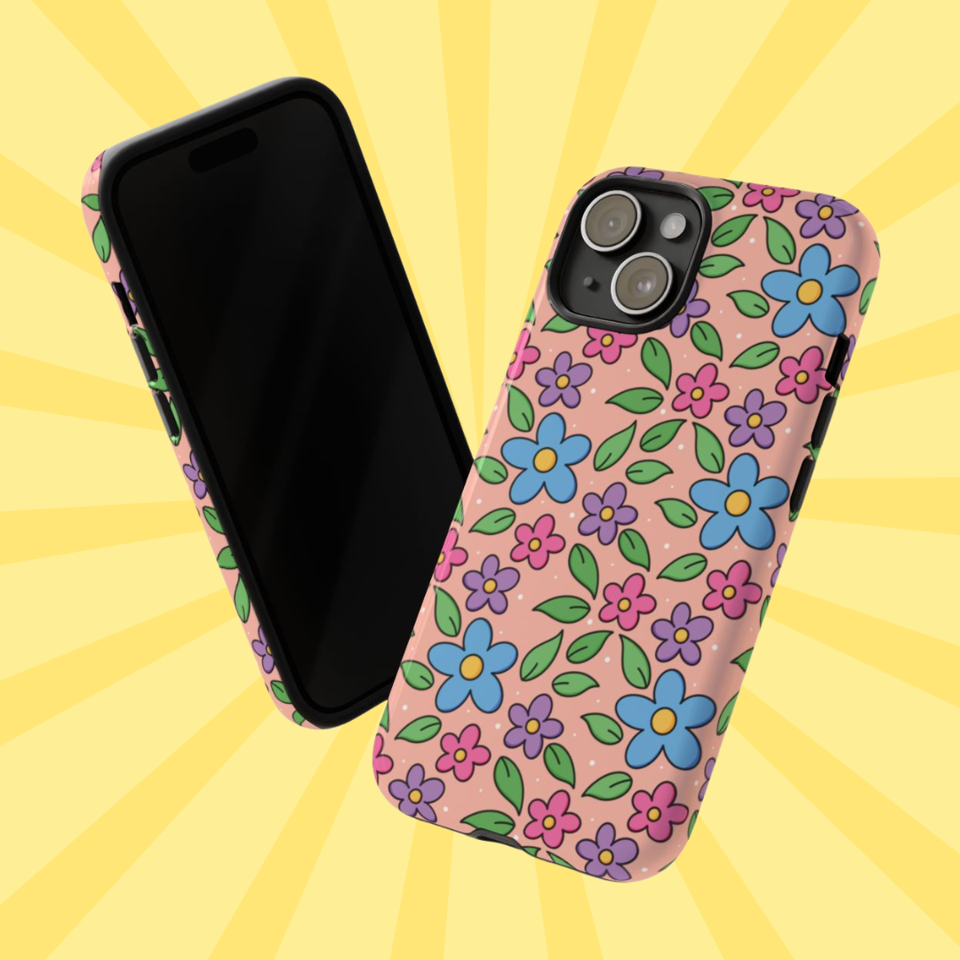Peachy Floral Phone Case