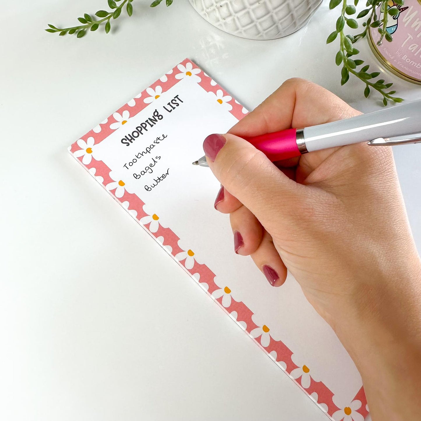 Daisy Shopping List Notepad