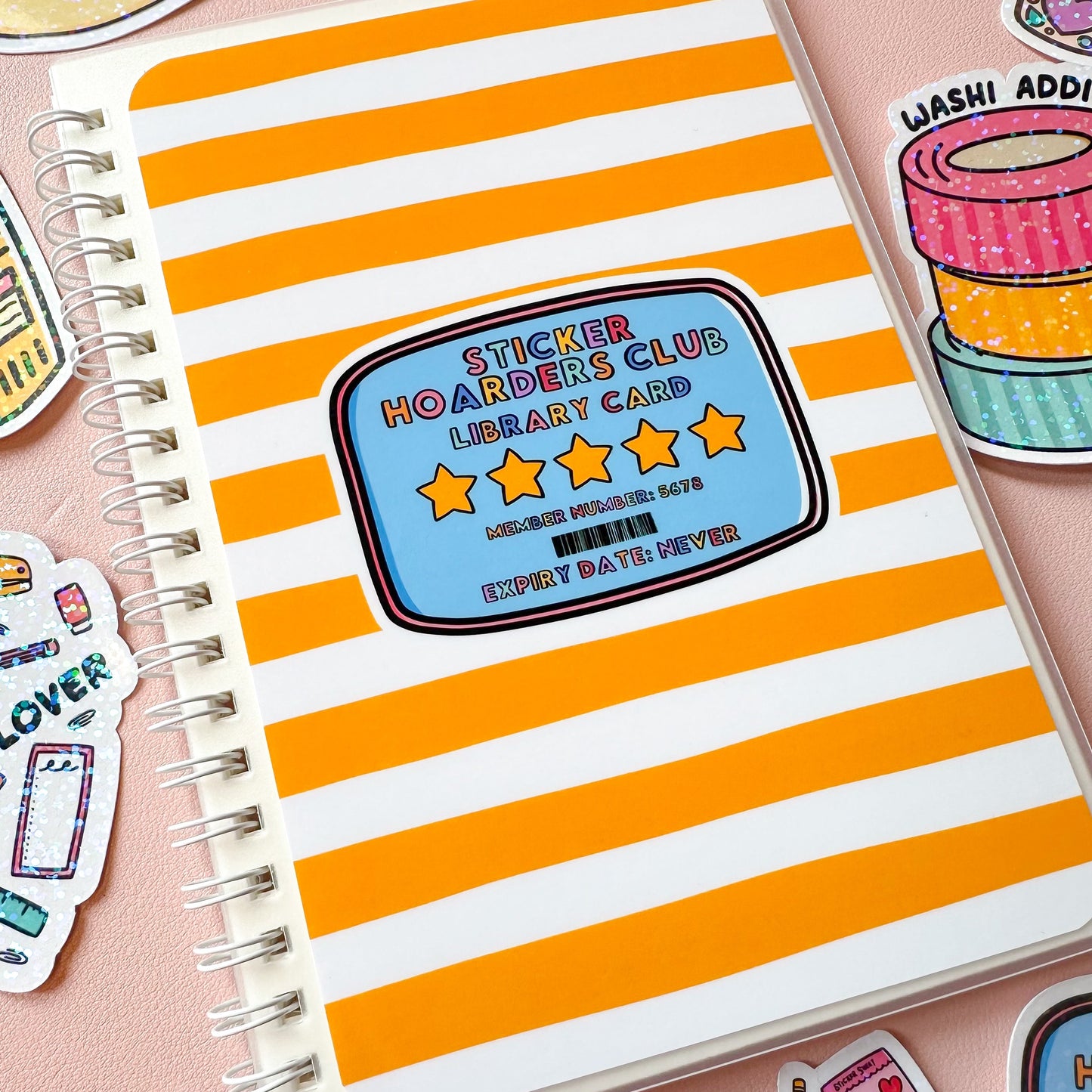 stripes reusable sticker book