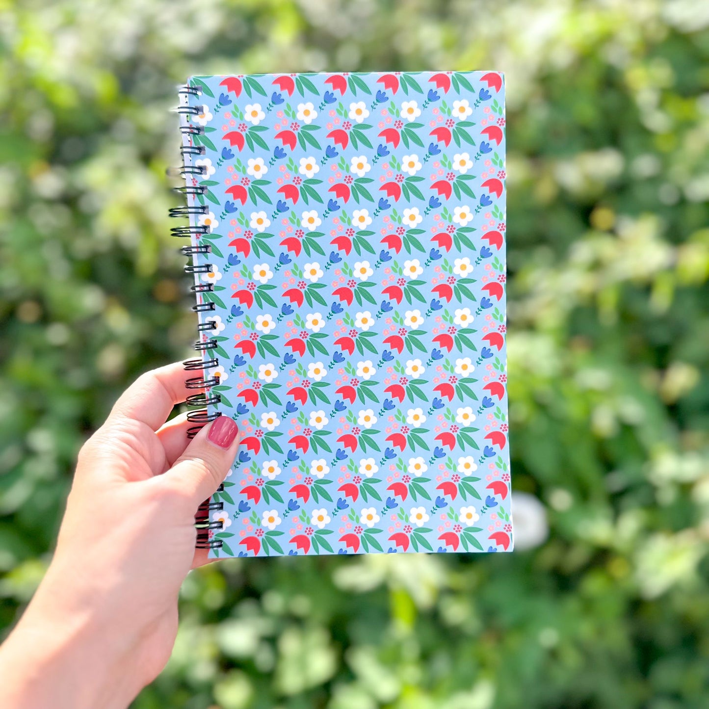 Blue Floral A5 Notebook